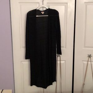 Long sleeve black cardigan
